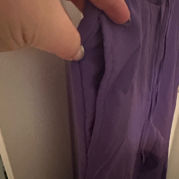 Plus size purple wide leg pants - Picture 4 of 4